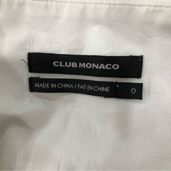 Club Monaco White mini skirt. Size 0. - Picture 6 of 6